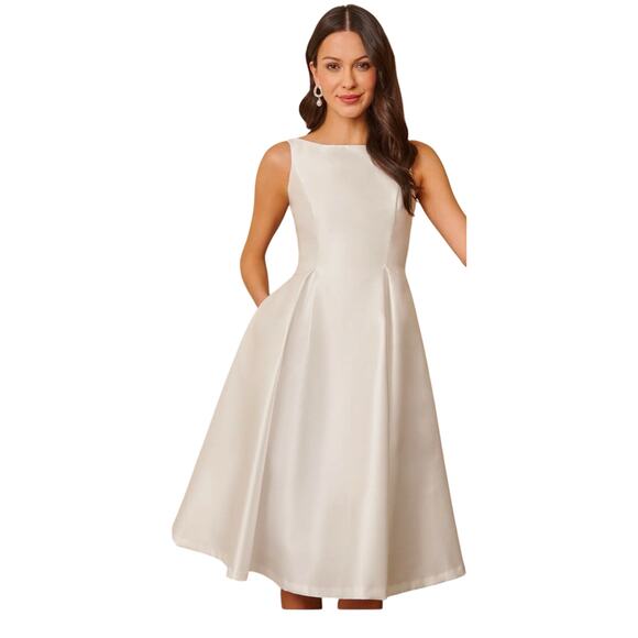 Adrianna Patell Ivory Size 12 Retail $160 - Picture 1 of 2